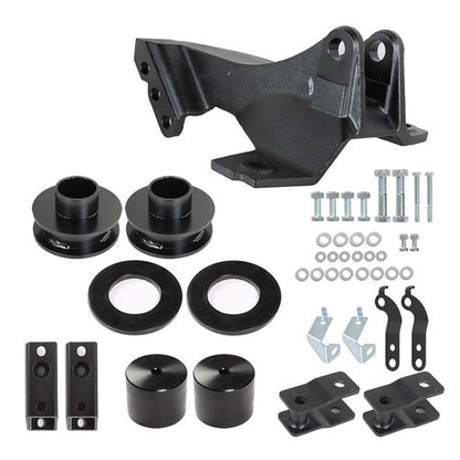 Solid Spare 2.5" Leveling Kit With Track Bar Bracket For 2011-2020 Ford F-250 Super Duty
