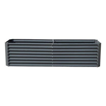 Solid Spare 8x2x2 Ft Metal Raised Garden Beds Metal Planter Box Easy Assembl