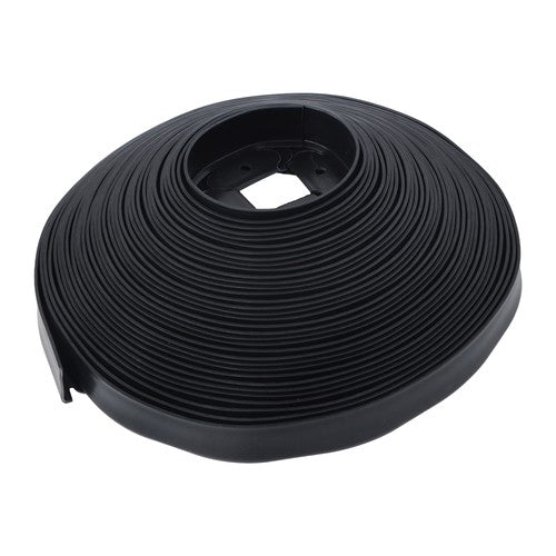 Solid Spare Garden Edging Landscape Edging with 60 Spikes for Lawn 1.5 Inch 100FT Black