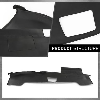 Solid Spare TPE Dash Cover Dashboard Overlay Fit For 03-09 Toyota 4Runner W/ Speaker Holes