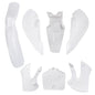 Solid Spare White Plastic Fender Fairing kit For Kawasaki KX 65 KLX 110 DRZ110 Suzuki RM65