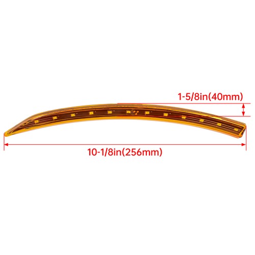 Solid Spare Front Fender LED Light Amber For Can-Am Ryker 600&900 ACE 2019-2021 #41-187