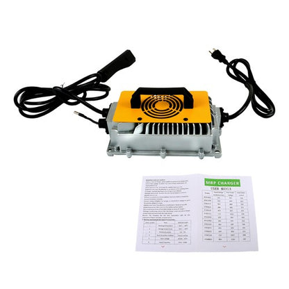 Solid Spare 48V 18A Charger With Triangular Plug Waterproof Fit For EZGO RXV &TXT Golf Cart