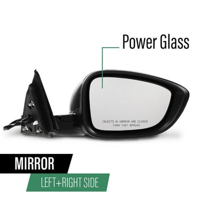 Solid Spare Fit For 2018-2022 Honda Accord 3 Pin Manual Fold Power Mirror Driver & Passenger