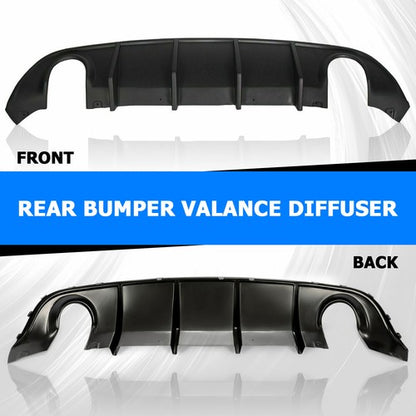 Solid Spare For 2015-23 Dodge Charger SRT Factory Style Rear Diffuser Bumper Valance Lip PP