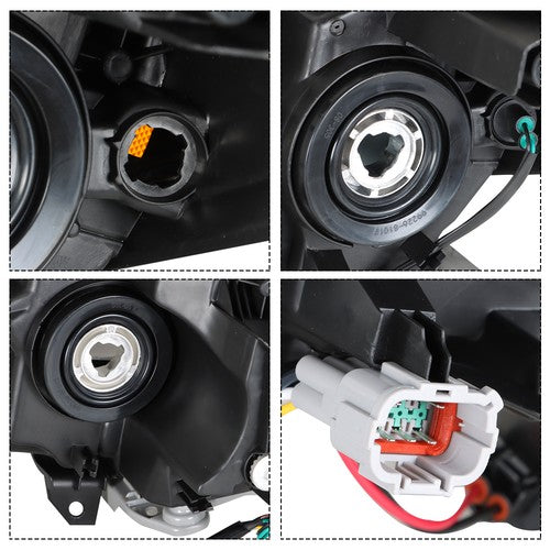 Solid Spare LH+RH Side headlights For Nissan Altima S SV SL 2016 2017 2018 Halogen Chrome