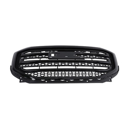 Solid Spare Compatible For GMC Acadia 2017-19 Gloss Black Front Bumper Upper Grille Plastic