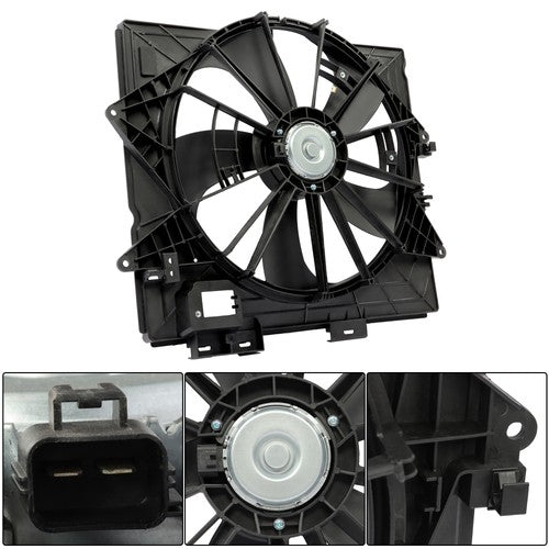 Solid Spare Radiator Condenser Cooling Fan Assembly 622930 For Cadillac STS 2009-2010 2011