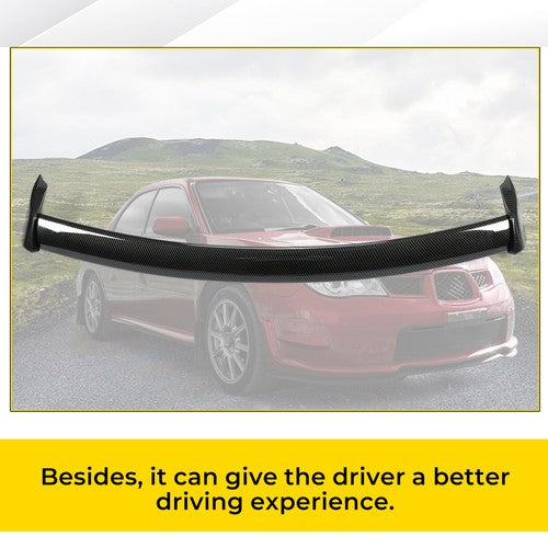Solid Spare For 02-07 06 Subaru Impreza WRX STI Rear Window Roof Spoiler Carbon Fiber Style
