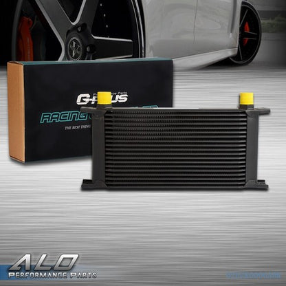 Solid Spare UNIVERSAL 19 ROW 10AN AUMINUM TRANSMISSION ENGINE OIL COOLER BLACK