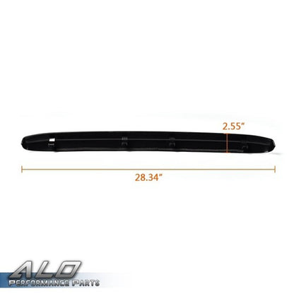 Solid Spare Fit For 1997-2001 Jeep Cherokee Rear License Plate Lamp Light Cover Gloss Black