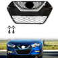 Solid Spare Fit For Nissan Maxima 2016 2017 Chrome & Black Front Bumper Grille Grill Kit