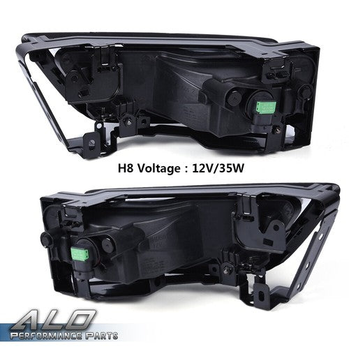 Solid Spare Fit For 2013-2015 Honda Accord Sedan Clear Fog Lights Lamps W/ Bulbs Left+Right