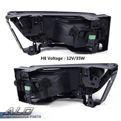 Solid Spare Fit For 2013-2015 Honda Accord Sedan Clear Fog Lights Lamps W/ Bulbs Left+Right