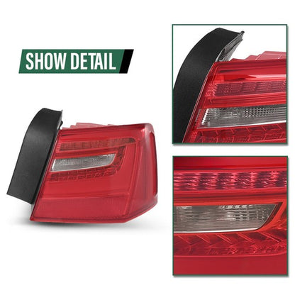 Solid Spare Outer Tail Light Fit For 2012-16 Audi A6 C7 Rear Brake Lamp Right Passenger Side