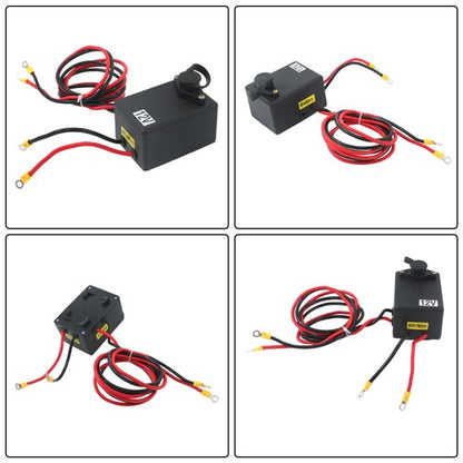 Solid Spare 4500lbs Synthetic Rope Electric Winch Waterproof IP67 with 82ft Wireless Remote