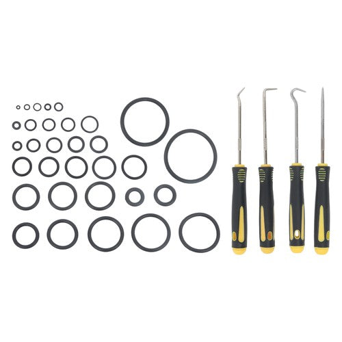 Solid Spare 1540 Pcs 32 Size O-Rings Kit Nitrile Rubber Oring Assortment with 4 Hook Set