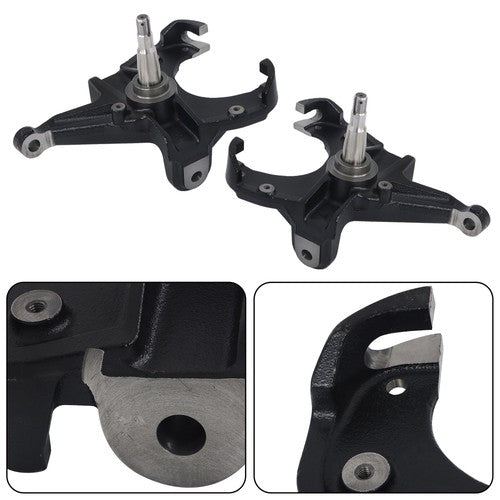 Solid Spare Drop Lowering Spindles kit w/ 1" Rotor 1975 1976-1986 1987 For Chevrolet C10