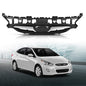 Solid Spare Fit For 2012-2014 Hyundai Accent Front Bumper Upper Grille Grill w/ Chrome Trim