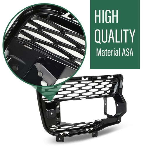 Solid Spare Fit For 14-17 Land Rover Range Rover Sport Front Bumper Fog Light Cover Right