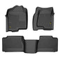 Solid Spare TPE Floor Mats Liners Fit For 1999-2006 Chevy Silverado/GMC Sierra Extended Cab