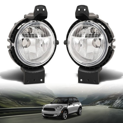 Solid Spare Fog Lights Lamps Left+Right Fit For 2011-2016 Mini Cooper R60 R61 63179802163