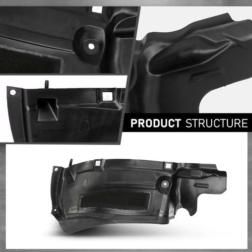 Solid Spare Fit For Audi A7 2012-2015 Front Left & Right Fender Liner Wheel Spoiler