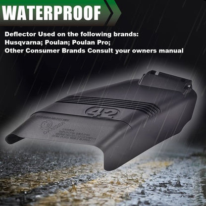 Solid Spare 42" Deflector Shield W/ Mounting Hardware 130968 532130968 Fit For Craftsman