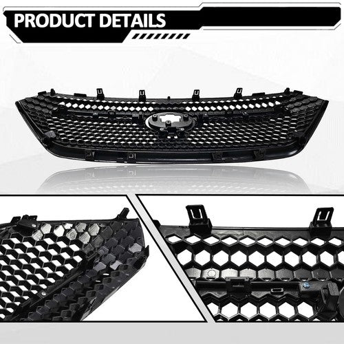 For 2022-2026 Subaru WRX VB Front Bumper Gloss Black Grille Assembly Sti Style