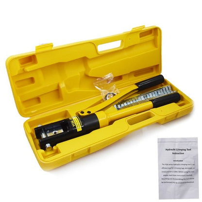 Solid Spare 16 Mt Hydraulic Wire Crimper Crimping Tool Battery Cable Lug Terminal 11 Dies US
