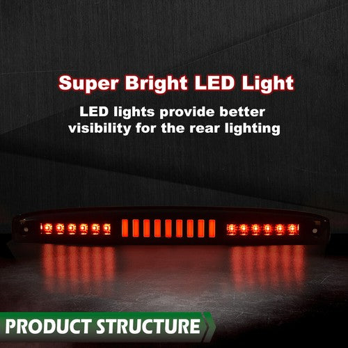 Solid Spare Fit For 2003-2006 Dodge Ram 2500 3500 LED Rear Center Tailgate Brake Light
