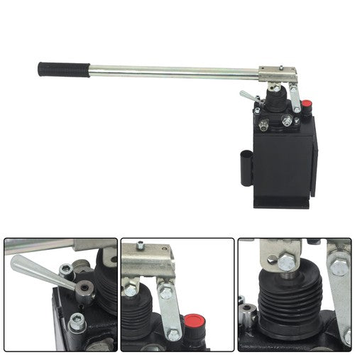 Solid Spare 2.7 Cid 5 Quart Single Acting Hydraulic Piston Hand Pump With Release Knob