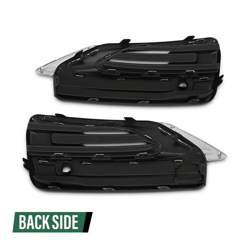 Solid Spare Fit For 2020-2024 Volvo XC90 Front Bumper Insert Fog Light Cover Left+Right