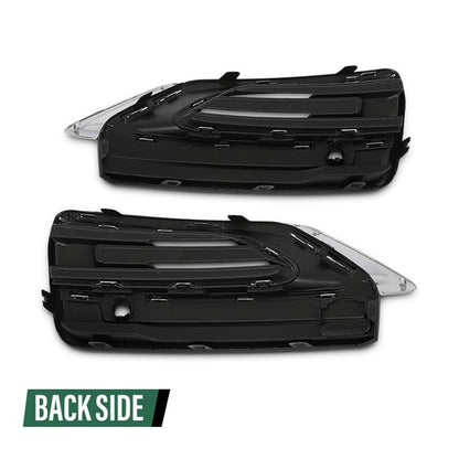 Solid Spare Fit For 2020-2024 Volvo XC90 Front Bumper Insert Fog Light Cover Left+Right