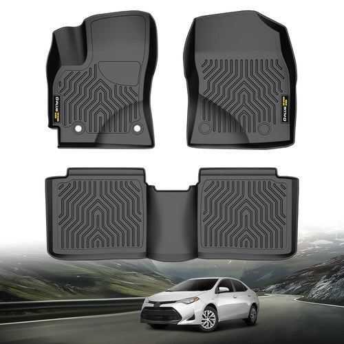 Solid Spare Fit For 2014-2019 Toyota Corolla All Weather TPE Floor Mats Protection Liners