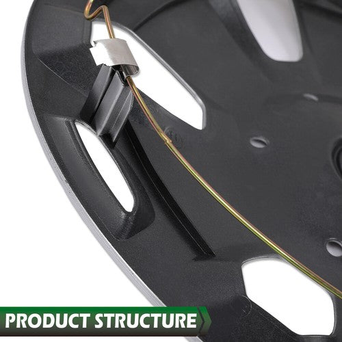 Solid Spare Fit For 2010 2011-2013 Ford Transit Connect Van 15" Wheel Covers Hub Caps 4pcs