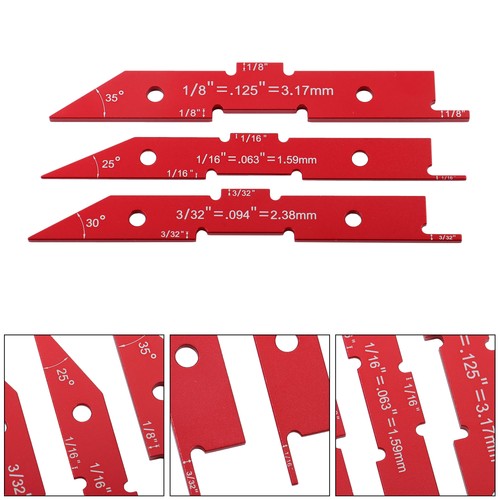 Solid Spare 14PCS For Router Table Precision Aluminum Blocks Height Gauge Set