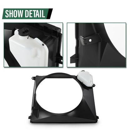 Solid Spare Fit For 16-23 Toyota Tacoma Radiator Fan Shroud with Reservoir TO3110190