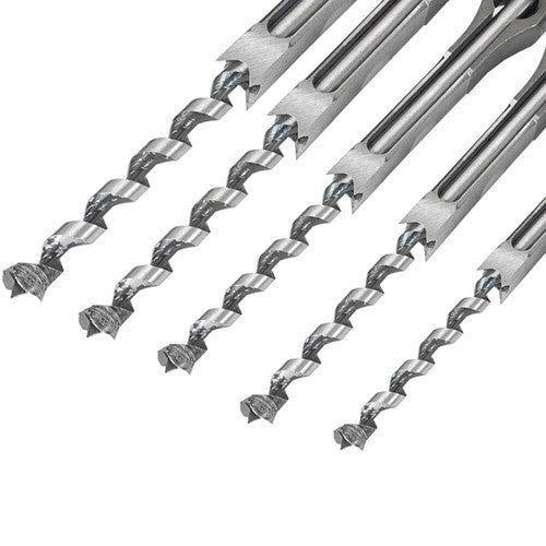Solid Spare 7 Pcs Woodworking Square Hole Mortise Drill Bit High Speed Steel Chisel Bit