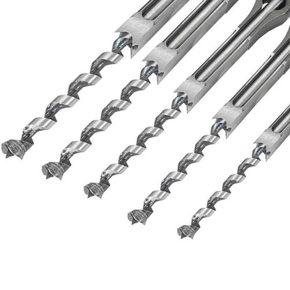 Solid Spare 7 Pcs Woodworking Square Hole Mortise Drill Bit High Speed Steel Chisel Bit