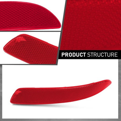 Solid Spare Fit For 07-13 BMW X5 E70 Right Passenger Side Rear Bumper Reflector Light Red