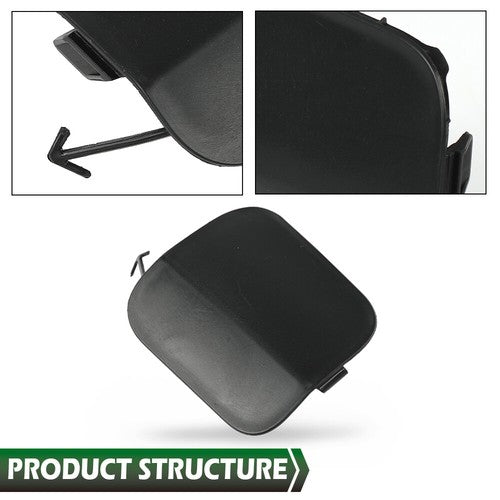 Solid Spare Fit For 20-23 Toyota Highlander Front Bumper Tow Eye Hook Cover Right Side