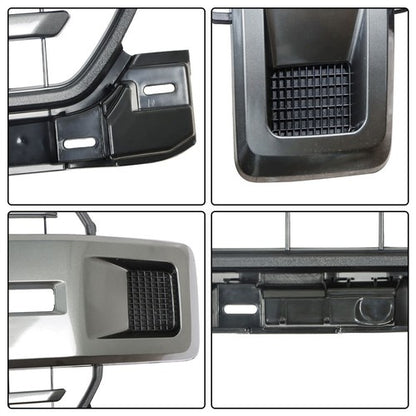 Solid Spare JL3Z-8200-FCPTM Hood Grille Bumper Upper Gray Set For Ford F-150 2018-2020 New