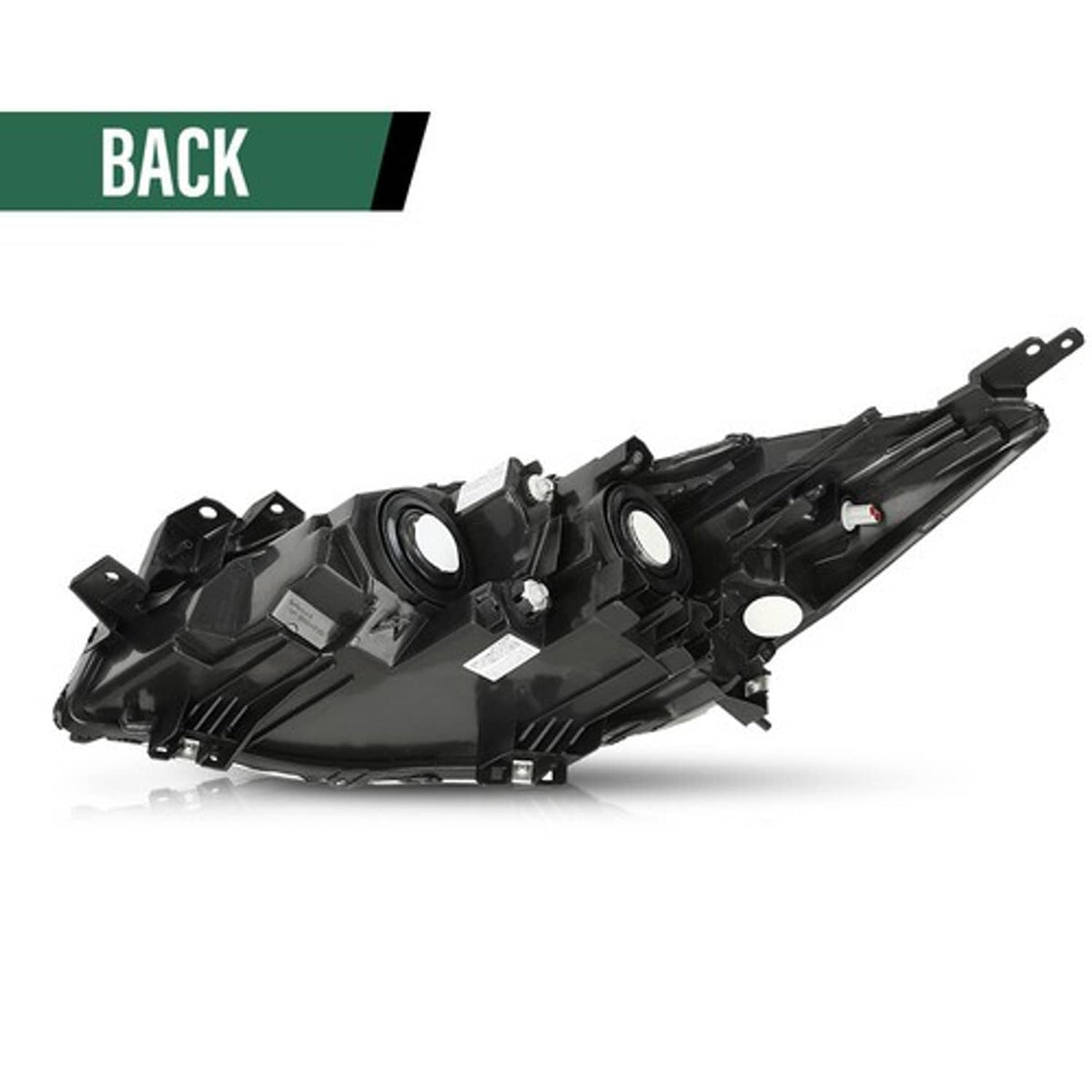 Solid Spare Fit For 10-13 Mazda 3/3 Sport Amber Corner Black Housing Projector Headlights