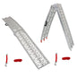 Solid Spare 2pcs ATV UTV 7.5' Aluminum Folding Loading Ramps For Truck Motorcycle Lawn Mower