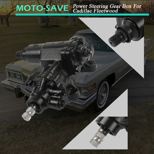 Solid Spare For 61-76 Cadillac Fleetwood DeVille New Black Power Steering Gear Box 276502