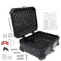 Solid Spare Motorcycle Aluminum Trunk Rear Top Case Luggage Tour Tail Tool Box Lock 22L