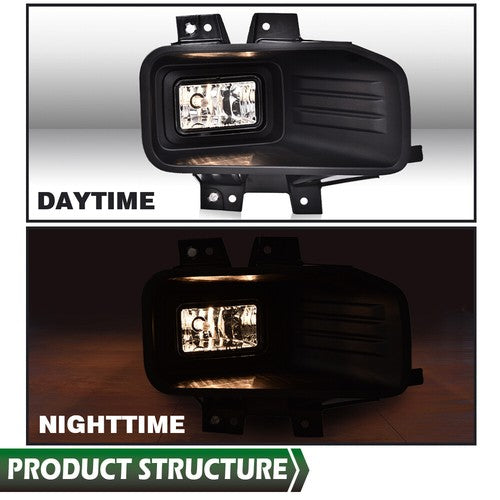 Solid Spare Fit For Ford F150 Pickup 18-20 Halogen Fog Lights Driving Lamps Left& Right Pair