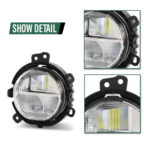 Solid Spare Front Bumper LED Fog Light Lamp Left Fit For 2013-16 BMW Mini F54 F55 F56 F57