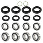 Solid Spare Fit For Yamaha Rhino 450 660 700 2011 New Front Rear Wheel Bearings Seals Kits